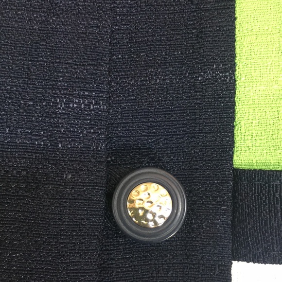 LIZ BAKER Career/Office Linen-Like Window Pane Design Short Sleeve Jacket - Picture 11 of 15